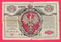 Polsko - 50 Marek 1917 Jeneral....