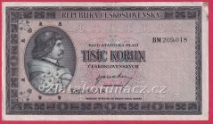 1000 Kčs b.l.1945 BM