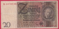 Německo - 20 Reichsmark 22.1.1929 - série X-C