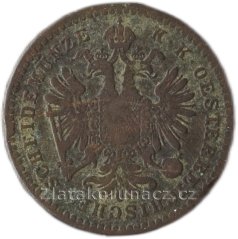 1 krejcar 1858 A