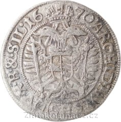 3 krejcar 1670 SHS - Vratislav