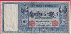 Německo - 100 mark 7.2.1908 - série B-červená