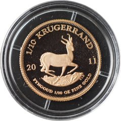 Zlatá mince Jížní Afrika - 1/10 Krugerrand 2011 Proof