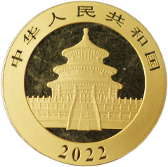 Zlatá mince - Čína - 100 Yuan 2022 Panda