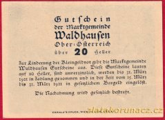 Waldhausen - 20 haléřů - 1921