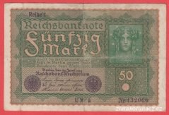 Německo - 50 mark 24.6.1919 - série UNa-pořadí 1