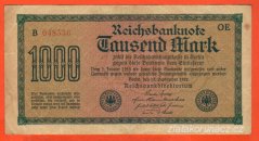 Německo - 1000 mark 15.9.1922 - série B-OE