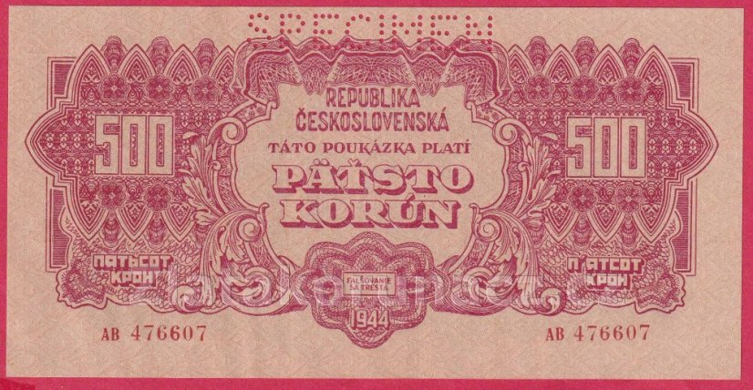 500 korun 1944 AB