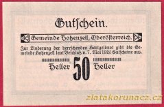 Hohenzell - 50 haléřů - 1920