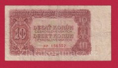 10 Kčs 1953 NP- český číslovač