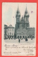 Praha - Chrám Panny Marie před Týnem,lidé