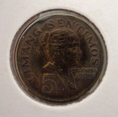 Filipíny - 5 sentimos 1968