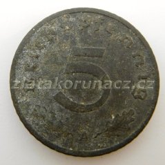Německo - 5 Reichspfennig 1943 A