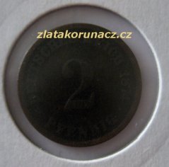 Německo - 2 Reich Pfennig 1874 D