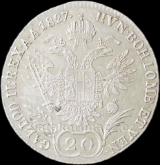 20 Krejcar 1827 B