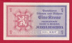 1 koruna 1940 B 037