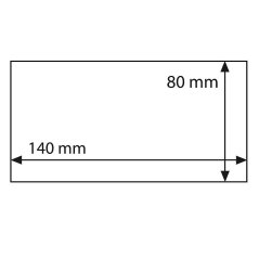 Slída na 0 € bankovku 140x80 mm