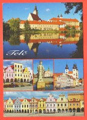 Telč-Zámek,Domy,Kašna