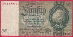 Německo - 50 Reichsmark 30.3.1933 - série L - F - 8 m.č.