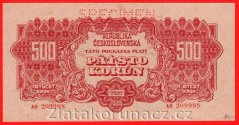 500 koruna 1944 AO perf.