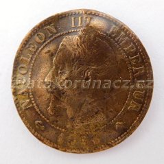 Francie - 1 centime 1856