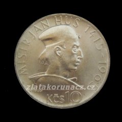 1965 - 10 Kčs - J.Hus - Standart