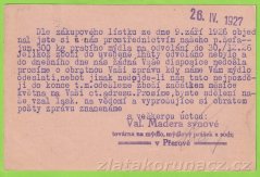 Val. Madera synové v Přerově - Továrna mýdel, sody