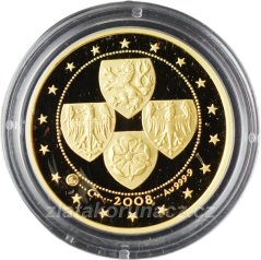 Zlatá čtvrtuncová medaile - Dvoudukát ČR 2008