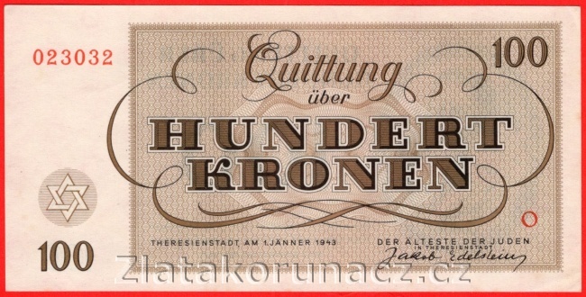 100 K - Terezínská poukázka O