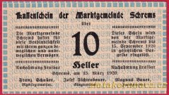Schrems - 10 haléřů - 1920