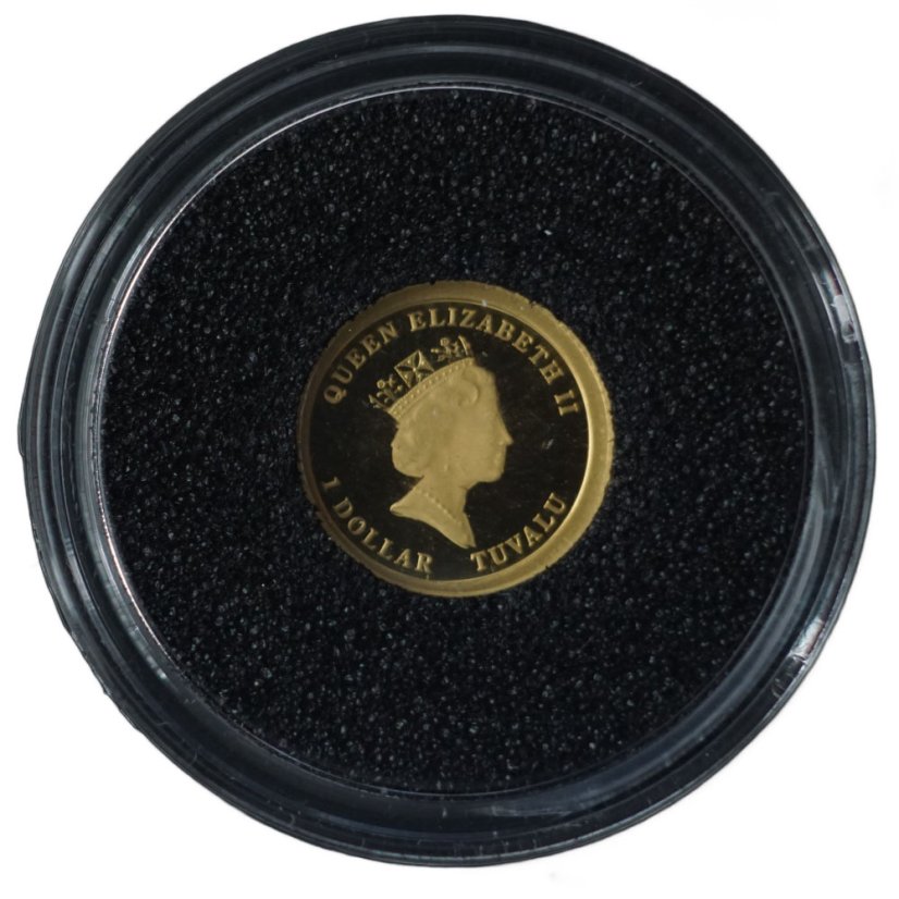 Zlatá mince - Tuvalu - 1 Dollar 2010 Mořský Koník