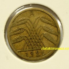 Německo - 5 Reichspfennig 1926 A
