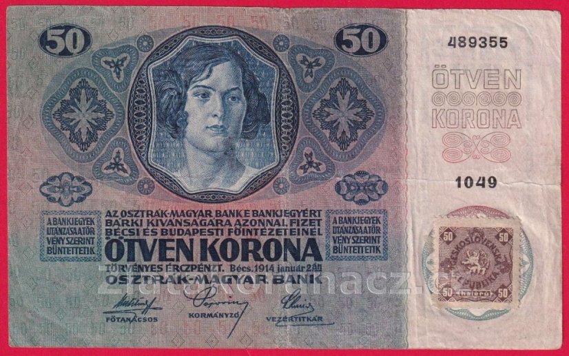 50 Korun 2.1.1914 kolek -č.1049