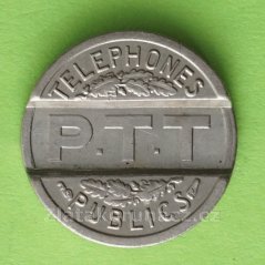 Telephones Publics P.T.T. Republique Francaise 1937