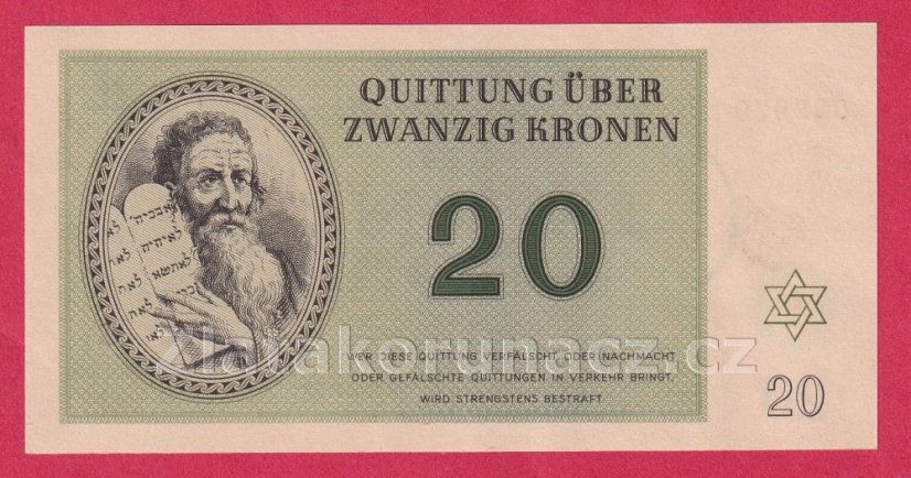 20 K - Terezínská poukázka - serie K