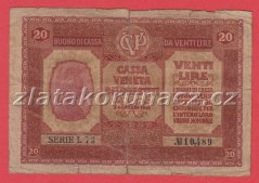 Itálie - 20 lire 1918