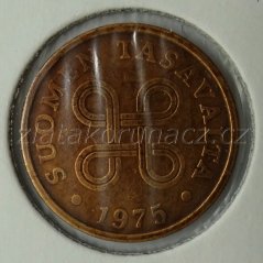 Finsko - 5 penniä 1975