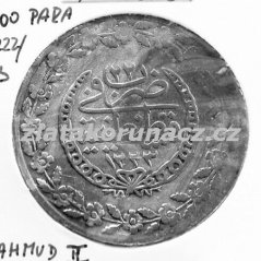 Turecko - 100 para 1222/23 - Mahmud II.