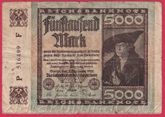 Německo - 5000 mark 2.12.1922 - série P-F