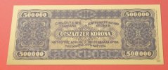Maďarsko - 500 000 Korona 1923 - 24K Gold