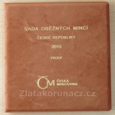 Sada mincí 2015 Proof - Semišová