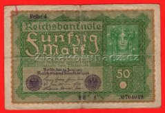 Německo - 50 mark 24.6.1919 - série HGf-pořadí 4