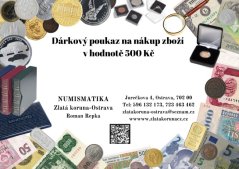 Dárkový poukaz v hodnotě 500Kč