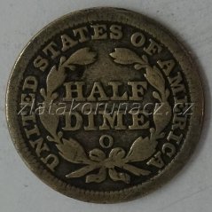 USA - 1/2 dime 1852 O