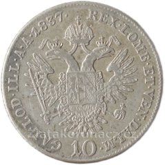 10 Krejcar 1837 A