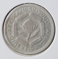 Jižní Afrika (JAR) - 6 pence 1952