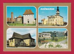 Kežmarok - radnice, kostel - zlatý rámeček