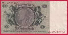 Německo - 50 Reichsmark 30.3.1933 - série M - F - 8 m.č.