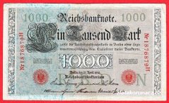 Německo - 1000 mark 21.4.1910 - série H-N-červená