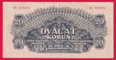 20 korun 1944 HX